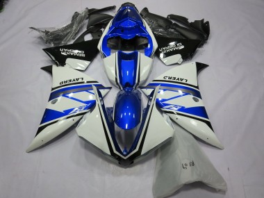 Silver White Yamalube 2012-2014 R1 Motorcycle Fairing