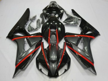 Silver and Black 2006-2007 CBR1000RR Motorcycle Fairing