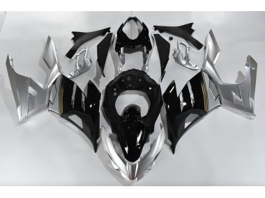 Silver and Black 2018-2023 Ninja 400 Motorcycle Fairing