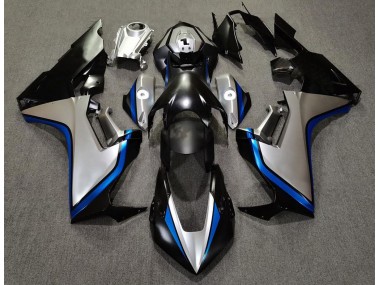 Silver and Black & Blue 2017-2023 CBR1000RR Motorcycle Fairing