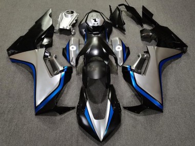 Silver and Black & Blue 2017-2023 CBR1000RR Motorcycle Fairing