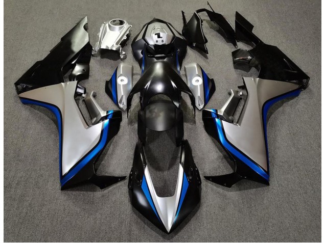 Silver and Black & Blue 2017-2023 CBR1000RR Motorcycle Fairing Silver and Black & Blue 2017-2023 CBR1000RR Motorcycle Fairing