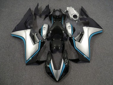 Silver and Black & Light Blue 2017-2023 CBR1000RR Motorcycle Fairing