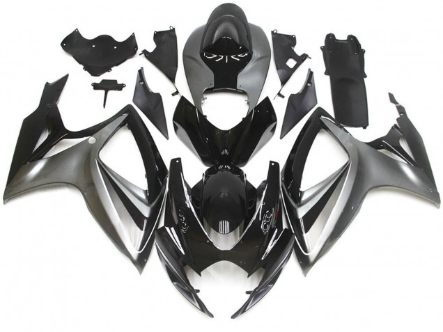 Silver and Black Special OEM Style 2006-2007 GSXR 600-750 Motorcycle Fairing Silver and Black Special OEM Style 2006-2007 GSXR 600-750 Motorcycle Fairing