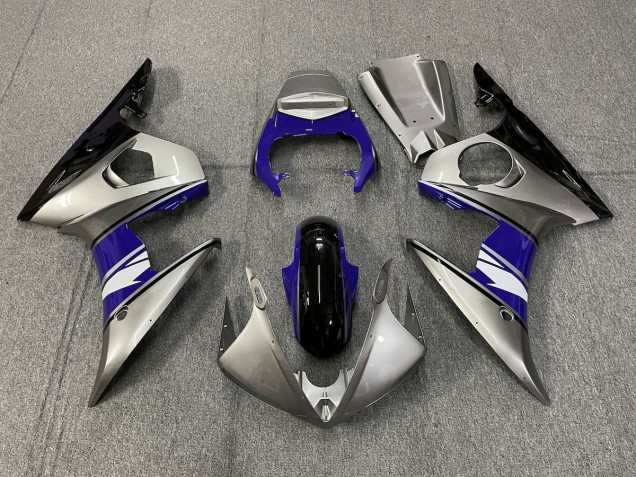 Silver and Purple style 2003-2004 R6 Motorcycle Fairing Silver and Purple style 2003-2004 R6 Motorcycle Fairing