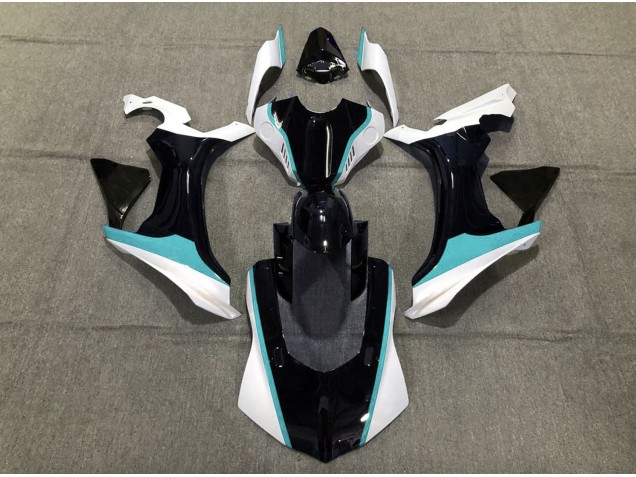 Sky Blue Black and White 2015-2019 R1 Motorcycle Fairing Sky Blue Black and White 2015-2019 R1 Motorcycle Fairing