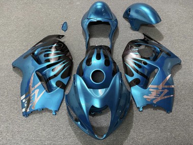 Sky Blue and Black 1997-2007 GSXR 1300 Hayabusa Motorcycle Fairing