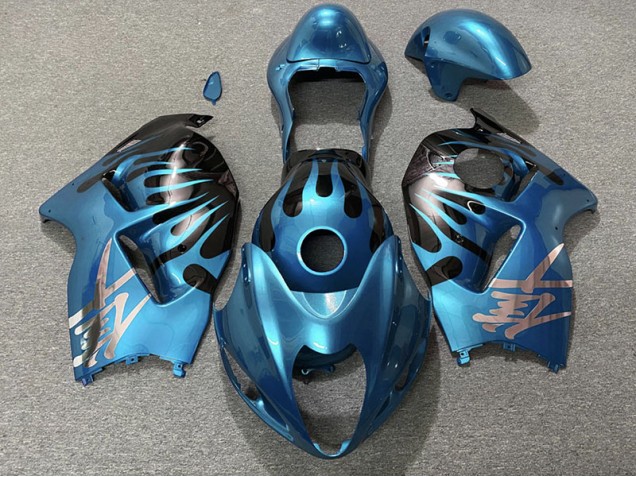 Sky Blue and Black 1997-2007 GSXR 1300 Hayabusa Motorcycle Fairing Sky Blue and Black 1997-2007 GSXR 1300 Hayabusa Motorcycle Fairing