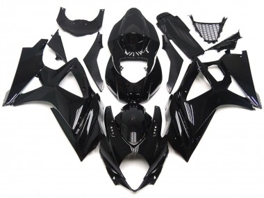 Slick Gloss Black Style 2007-2008 GSXR 1000 Motorcycle Fairing