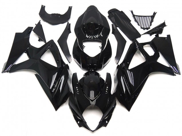 Slick Gloss Black Style 2007-2008 GSXR 1000 Motorcycle Fairing Slick Gloss Black Style 2007-2008 GSXR 1000 Motorcycle Fairing
