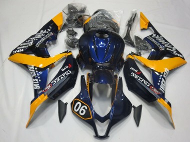 Special Deep Blue and Yellow 2007-2008 CBR600RR Motorcycle Fairing