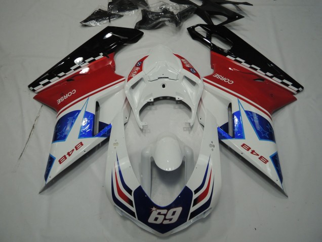 Star Blue 2007-2014 Ducati 848 1098 1198 Motorcycle Fairing Star Blue 2007-2014 Ducati 848 1098 1198 Motorcycle Fairing