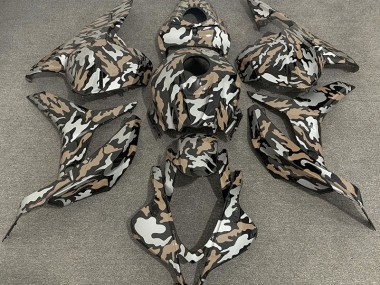 Tan and Silver Camo 2009-2012 CBR600RR Motorcycle Fairing