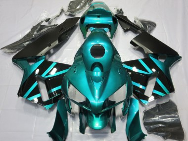 Teal & Gloss Black Design 2005-2006 CBR600RR Motorcycle Fairing