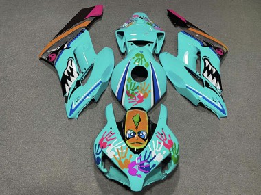 Teal Shark 2004-2005 CBR1000RR Motorcycle Fairing