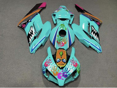 Teal Shark 2004-2005 CBR1000RR Motorcycle Fairing