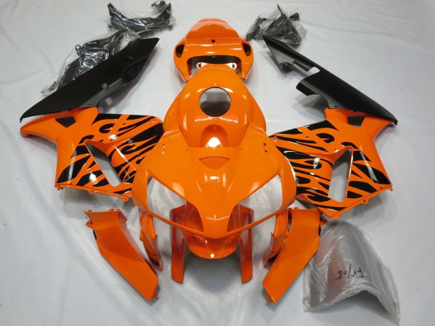 Tribal Orange 2005-2006 CBR600RR Motorcycle Fairing
