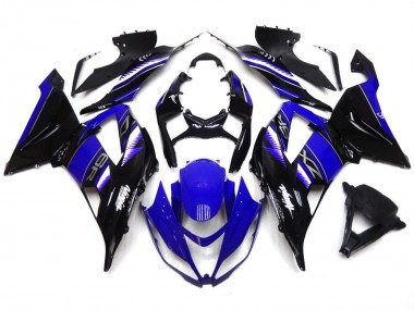 Vibrant Deep Blue and Black 2013-2018 ZX6R Motorcycle Fairing