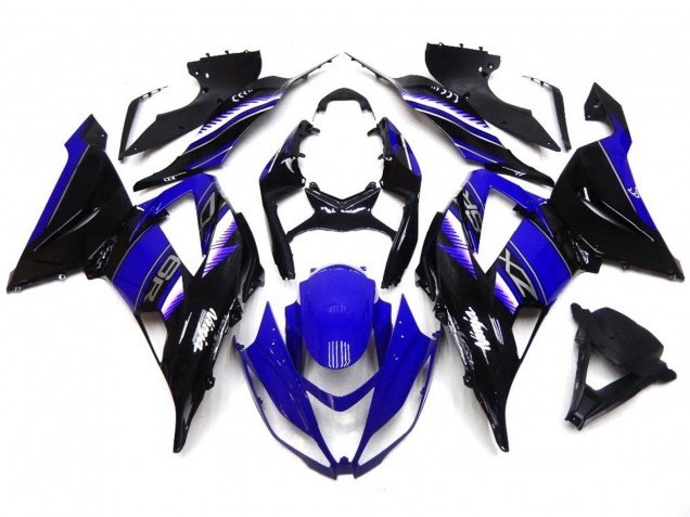 Vibrant Deep Blue and Black 2013-2018 ZX6R Motorcycle Fairing Vibrant Deep Blue and Black 2013-2018 ZX6R Motorcycle Fairing