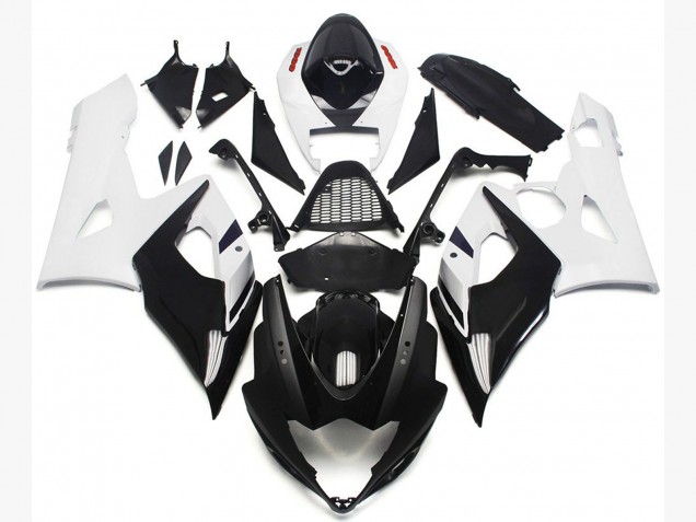 Vibrant Gloss Blue and Matte Black 2005-2006 GSXR 1000 Motorcycle Fairing Vibrant Gloss Blue and Matte Black 2005-2006 GSXR 1000 Motorcycle Fairing