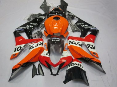 Vibrant Orange Repsol 2007-2008 CBR600RR Motorcycle Fairing