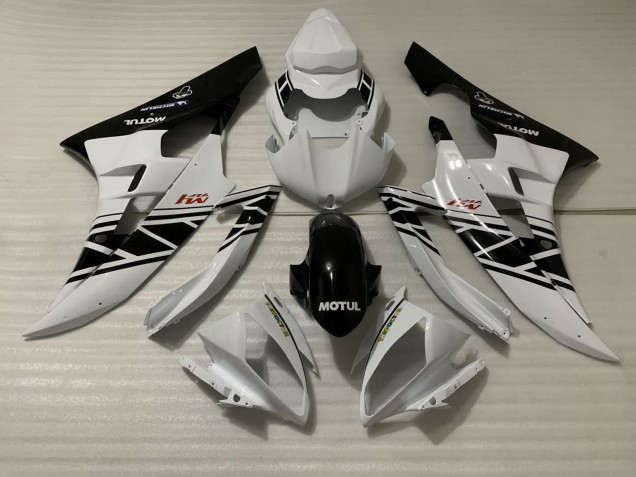 White Black Design 2006-2007 R6 Motorcycle Fairing White Black Design 2006-2007 R6 Motorcycle Fairing