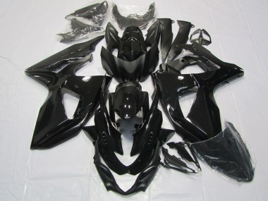 White Black and Blue 2009-2016 GSXR 1000 Motorcycle Fairing