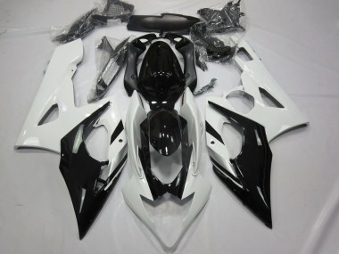 White Black and Silver 2005-2006 GSXR 1000 Motorcycle Fairing