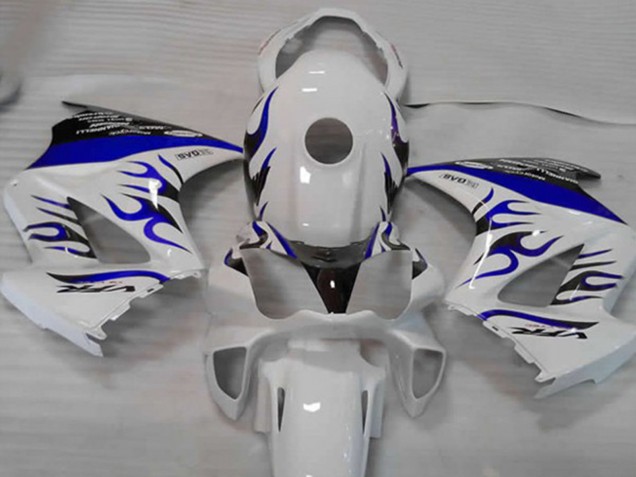White Blue Flame 2002-2012 VFR800 Motorcycle Fairing White Blue Flame 2002-2012 VFR800 Motorcycle Fairing