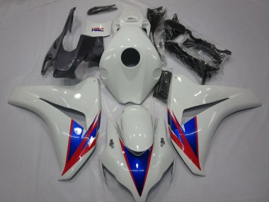 White Blue Red 2008-2011 CBR1000RR Motorcycle Fairing