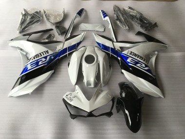 White Blue and Black 2015-2018 R3 Motorcycle Fairing
