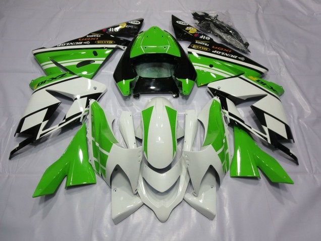 White Green 2004-2005 ZX10R Motorcycle Fairing White Green 2004-2005 ZX10R Motorcycle Fairing