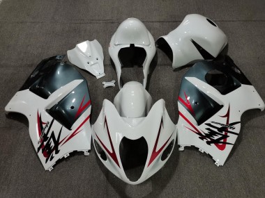 White Light Blue and Red 1997-2007 GSXR 1300 Hayabusa Motorcycle Fairing