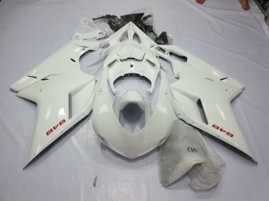 White Pearl 2007-2014 Ducati 848 1098 1198 Motorcycle Fairing