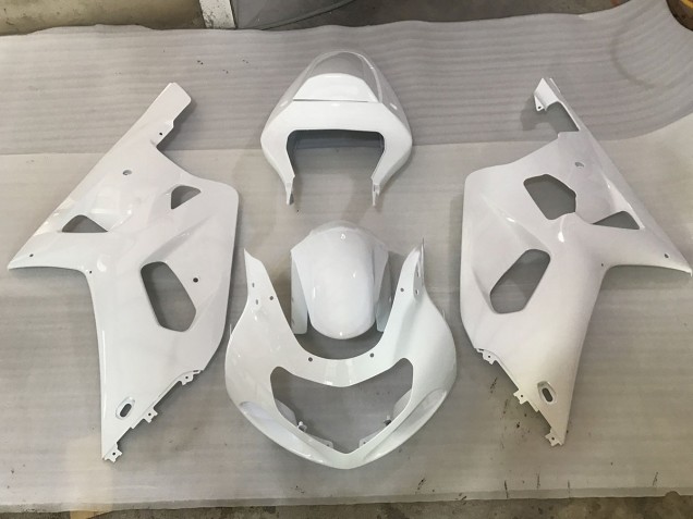 White RS 2001-2003 GSXR 600-750 Motorcycle Fairing White RS 2001-2003 GSXR 600-750 Motorcycle Fairing