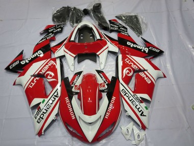 White Red 2006-2007 ZX10R Motorcycle Fairing