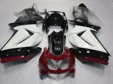 White Red and Black 2008-2012 Ninja 250 Motorcycle Fairing