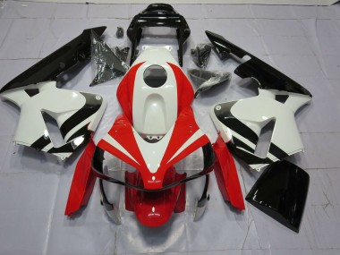 White Red and Black OEM 2003-2004 CBR600RR Motorcycle Fairing