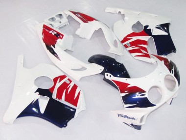 White Red and Blue 1990-1998 CBR250RR Motorcycle Fairing