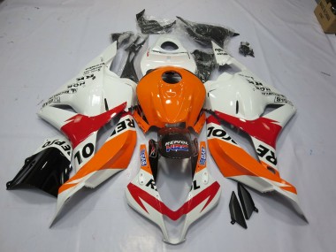 White Repsol 2009-2012 CBR600RR Motorcycle Fairing