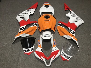 White Repsol Style 2007-2008 CBR600RR Motorcycle Fairing