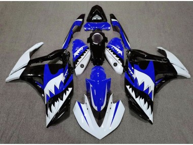White Shark & Blue 2015-2018 R3 Motorcycle Fairing