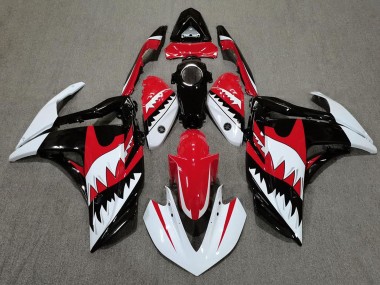 White Shark & Red 2015-2018 R3 Motorcycle Fairing