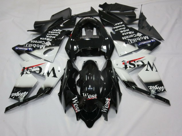White West 2004-2005 ZX10R Motorcycle Fairing White West 2004-2005 ZX10R Motorcycle Fairing