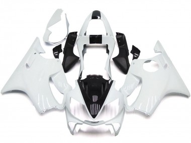 White and Black 2001-2003 CBR600 F4i Motorcycle Fairing
