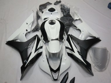 White and Black OEM Style 2007-2008 CBR600RR Motorcycle Fairing