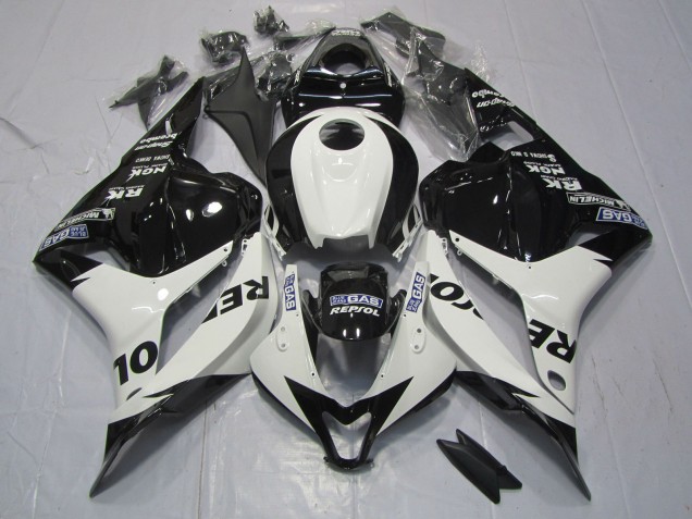 White and Black Repsol 2009-2012 CBR600RR Motorcycle Fairing White and Black Repsol 2009-2012 CBR600RR Motorcycle Fairing