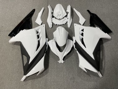 White and Black Sharp Gloss 2013-2018 Ninja 300 Motorcycle Fairing