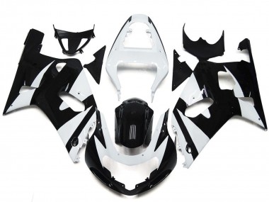 White and Black Style OEM 2001-2003 GSXR 600-750 Motorcycle Fairing