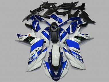 White and Blue 2015-2018 R3 Motorcycle Fairing